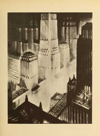 Fig.2 Hugh Ferriss, Crowding Towers 1929