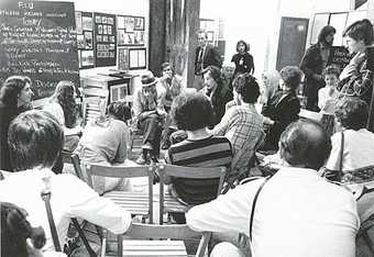 Fig.3 Discussion at an FIU workshop during Documenta 6, Kassel, 1977