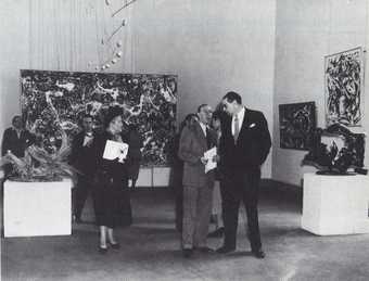 Fig.3 Press opening of the exhibition Twelve Modern American Painters and Sculptors, Musée National d’Art Moderne, Paris, 1953
