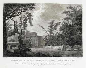 Robert Home View of the Pettah Gateway where Colonel Moorhouse Fell engraved by James Fittler 1793