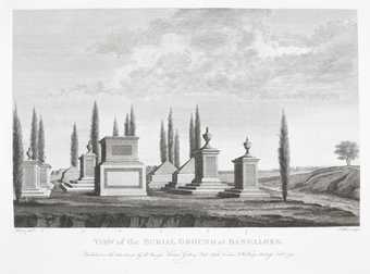 Robert Home Burial Ground at Bangalore engraved by James Fittler 1792
