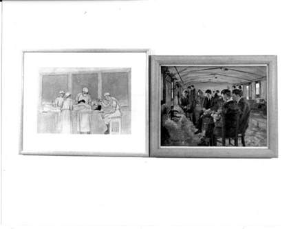 View of the installation of Bill Woodrow’s exhibition Point of Entry