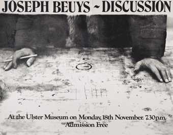 Fig.6 Joseph Beuys, Joseph Beuys: Discussion. The Ulster Museum, Northern Ireland 1974