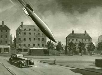 Roland Davies, V2 Rocket Falling on a London Street