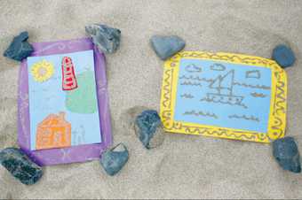 photograph of sand art activity 