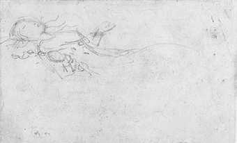 Sir John Everett Millais Slight Sketch for the painting Ophelia 1852 © The Pierpont Morgan Library, New York, 1973. 15 verso