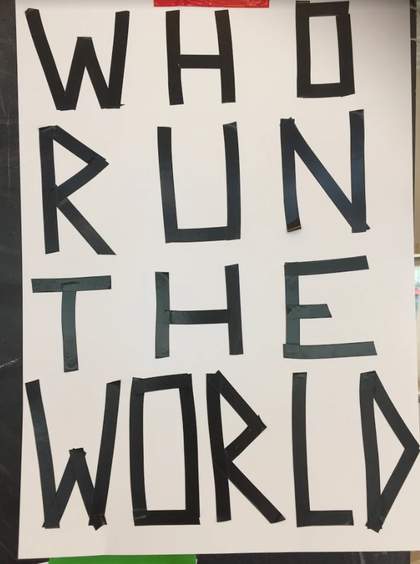 Poster made in Feminist Library workshop