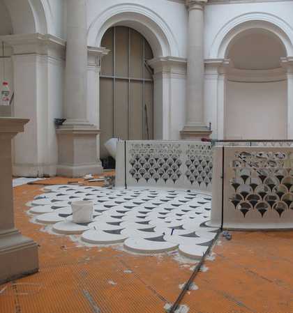 Floor being built at Tate Britain