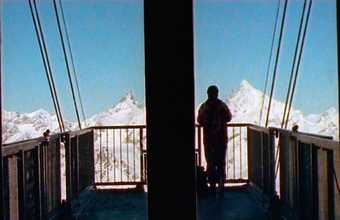 Film stills from Armin Linke video installation Alpi Film Project