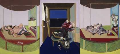 Francis Bacon Triptych of 1967, inspired by TS Eliot's verse drama 'Sweeney Agonistes'