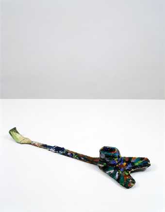 Franz West, Passstück, 1983/2007 (painted by Eugenia Rochas), wood, paint, gauze and plaster, 11.5 x 79.5 x 22.5 cm