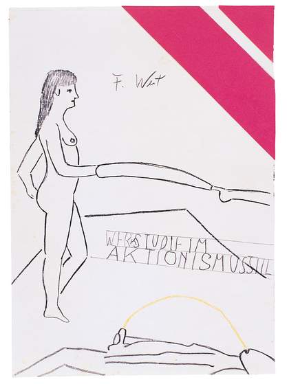 Franz West, Werkstudie im Aktionismusstil, c1974
