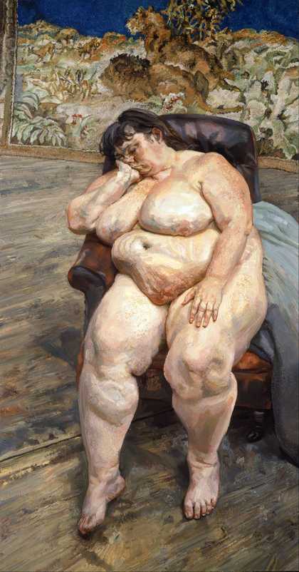 Lucian Freud Sleeping by the Lion Carpet 1996 Private Collection