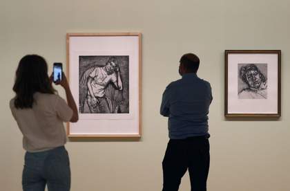 Lucian Freud install shot