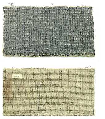 Front and back of the wall-covering material for the auditorium of the Trade Union School in Bernau, Germany 1929 Cotton, chenille and cellophane