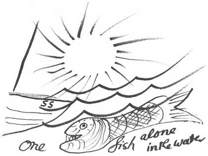 Sir Terry Frost RA One Fish Alone In The Water 2003