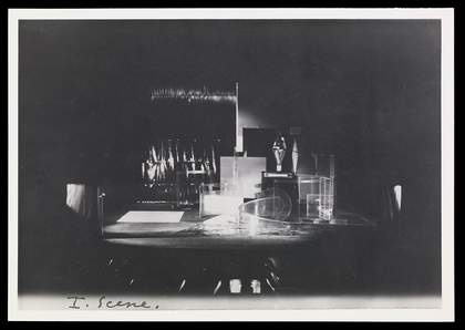 La Chatte, performed by Sergei Diaghilev’s Ballets Russes with architecture and sculpture constructed by Naum Gabo and Antoine Pevsner (1927) photographed by Manuel Henri