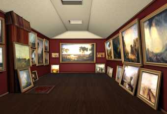 A recreated view of Turner's gallery using George Jones's paintings