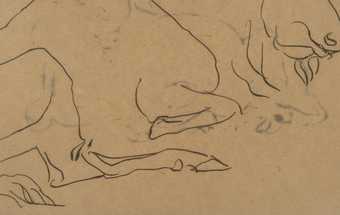 Henri Gaudier Brzeska Detail of Sketch of a Bison c1912 to 1913 