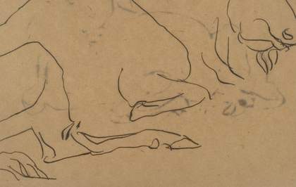 Henri Gaudier Brzeska Detail of Sketch of a Bison c1912 to 1913
