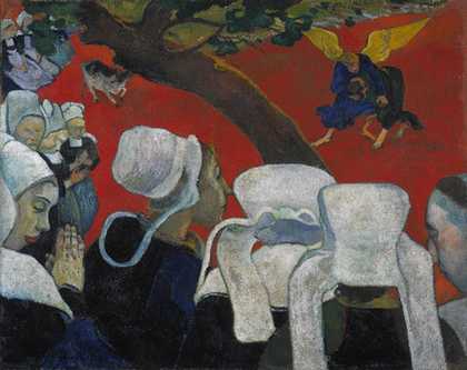 Paul Gauguin Vision of the Sermon/Jacob Wrestling with the Angel