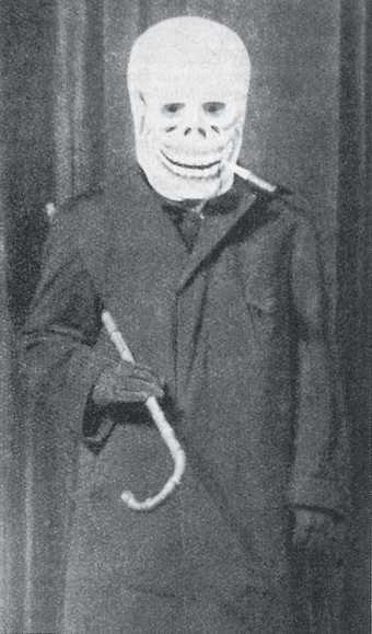 George Grosz as Dada Death in Berlin 1918 