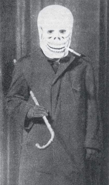 George Grosz as Dada Death in Berlin 1918