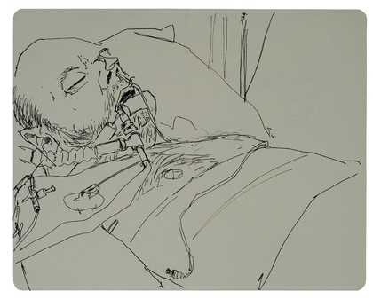 George Shaw Sketch of his father two