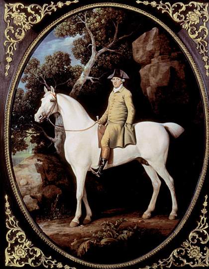 George Stubbs Self-portrait on a White Hunter 1782