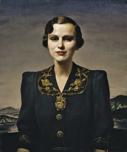 Gerald Leslie Brockhurst Portrait of Margaret, Duchess of Argyll, 1931
