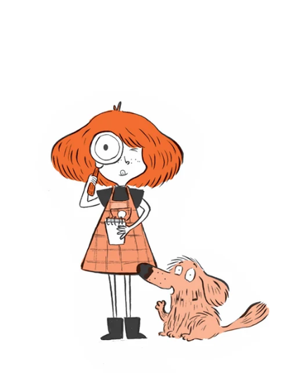 A drawing of Stick and Fetch