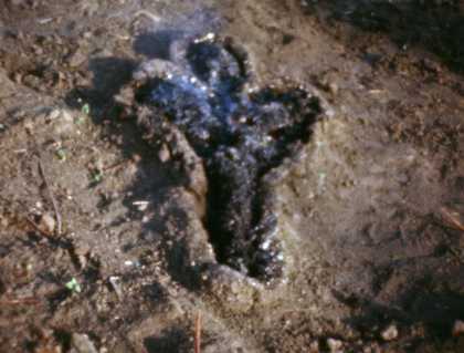 Ana Mendieta Untitled: Silueta Series (Gunpowder Works) 1980, film still. Copyright The Estate of Ana Mendieta Collection, L.L.C. Courtesy Galerie Lelong & Co. and Alison Jacques Gallery