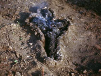 Ana Mendieta Untitled: Silueta Series (Gunpowder Works) 1980, film still. Copyright The Estate of Ana Mendieta Collection, L.L.C. Courtesy Galerie Lelong & Co. and Alison Jacques Gallery