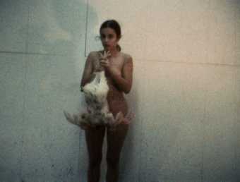 Ana Mendieta Chicken Movie, Chicken Piece 1972, film still. Copyright The Estate of Ana Mendieta Collection, L.L.C. Courtesy Galerie Lelong & Co. and Alison Jacques Gallery