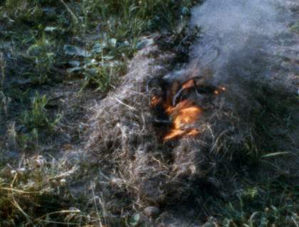 Ana Mendieta Untitled: Silueta Series 1979, film still. Copyright The Estate of Ana Mendieta Collection, L.L.C. Courtesy Galerie Lelong & Co. and Alison Jacques Gallery