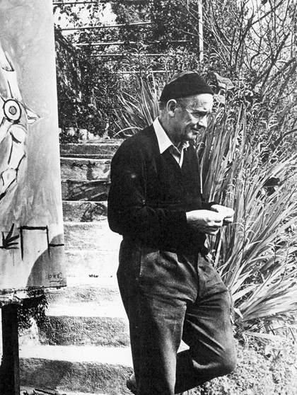 Graham Sutherland in his garden in Menton, South of France, c.1962