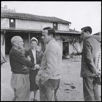 Graham Sutherland’s first meeting with Picasso at the Vallauris Pottery in 1947, photographed by Tom Driberg