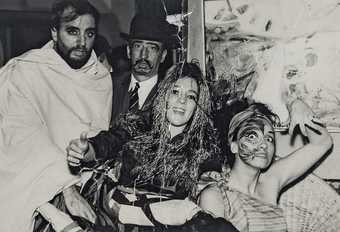 Marta Minujín with Alberto Greco and his friends Narciso and Valeria, Buenos Aires, 1963