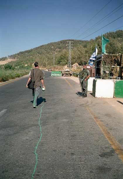 Francis Alÿs The Green Line (Sometimes doing something poetic can become political and sometimes doing something political can become poetic) 2005