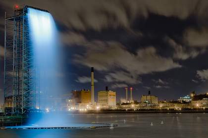 Photograph of Olafur Eliasson New York City Waterfall, 2008