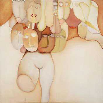Huguette Caland Guerre incivile (Uncivil War) 1981 Courtesy of Huguette Caland
