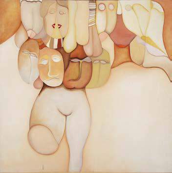 Huguette Caland Guerre incivile (Uncivil War) 1981 Courtesy of Huguette Caland