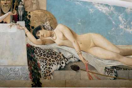 Gustav Klimt Detail of Altar of Dionysus, painted for the Burgtheater, Vienna, 1886–8