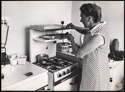 One of a series of nine photographs in Tate Archive from the Hackney Flashers project, A Day in the Life, c1974