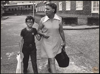 One of a series of nine photographs in Tate Archive from the Hackney Flashers project, A Day in the Life, c1974