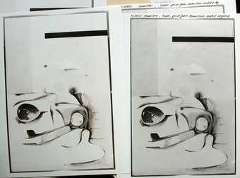 Fig.6 Two of six prints from Hamilton's earliest negative of the painting.