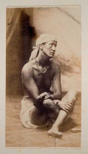 Hannah as a chimney sweep Studio photograph commissioned by Arthur Munby of Hannah Cullwick early 1860s