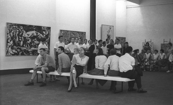 Hans Haacke Photographic Notes, documenta 2, Pollock Room 1959