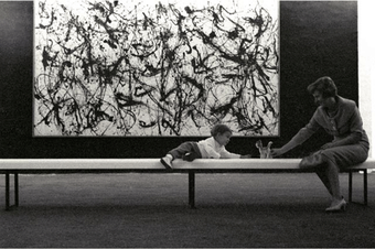 Hans Haacke Photographic Notes, documenta 2, Pollock, Child with Toy 1959