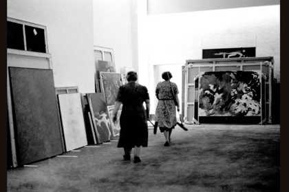 Hans Haacke Photographic Notes, documenta 2, Cleaning Women (Hans Haacke) 1959
